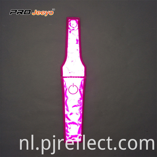 Reflective Visibility Warning Pvc Pink Magnetic Clipcj Ccj001